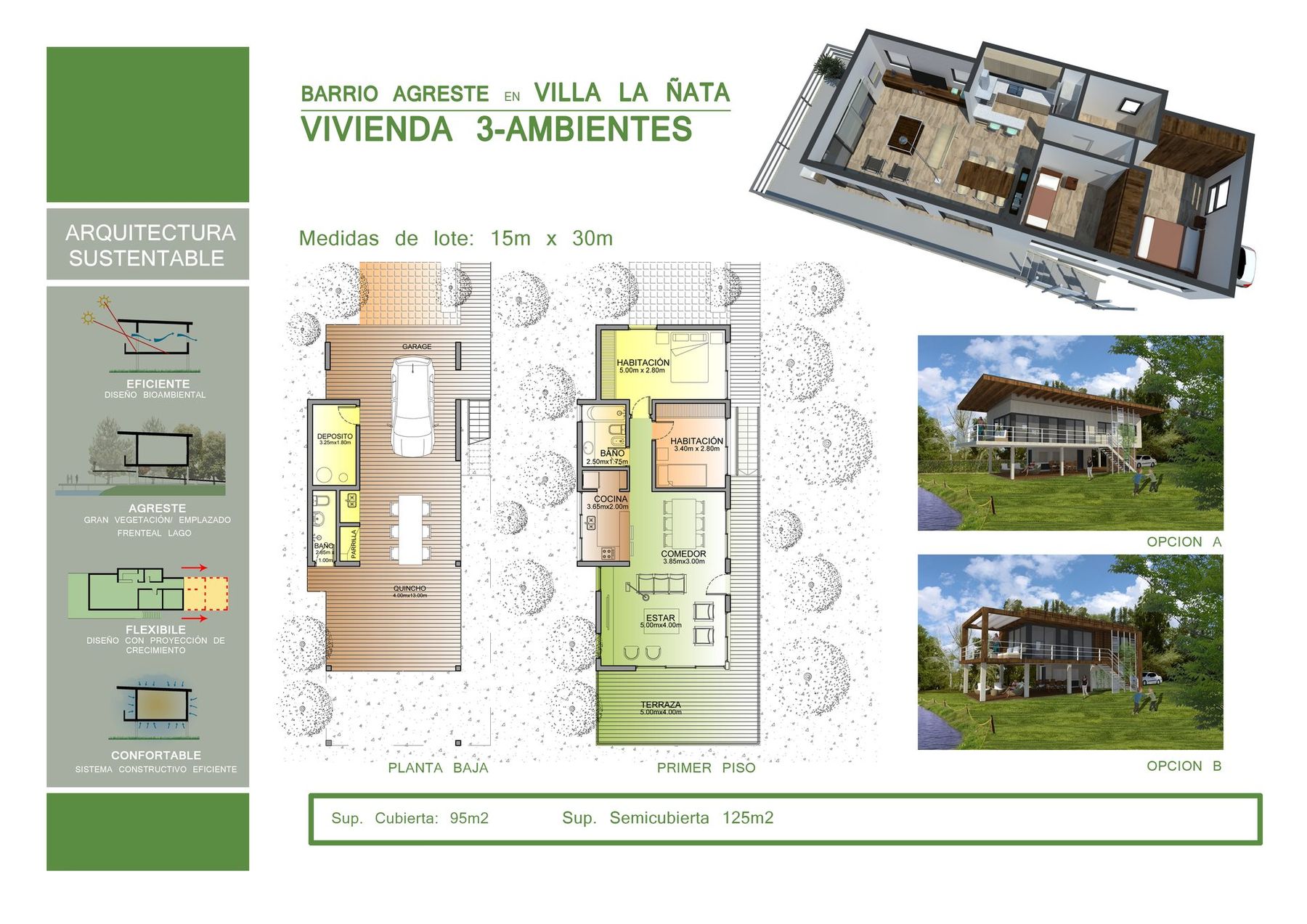 Prototipo Casa para Humedales, vivienda prototipo en Delta del Tigre, Buenos Aires — foto 3 de 6. Proyecto del Arq. Germán Vázquez