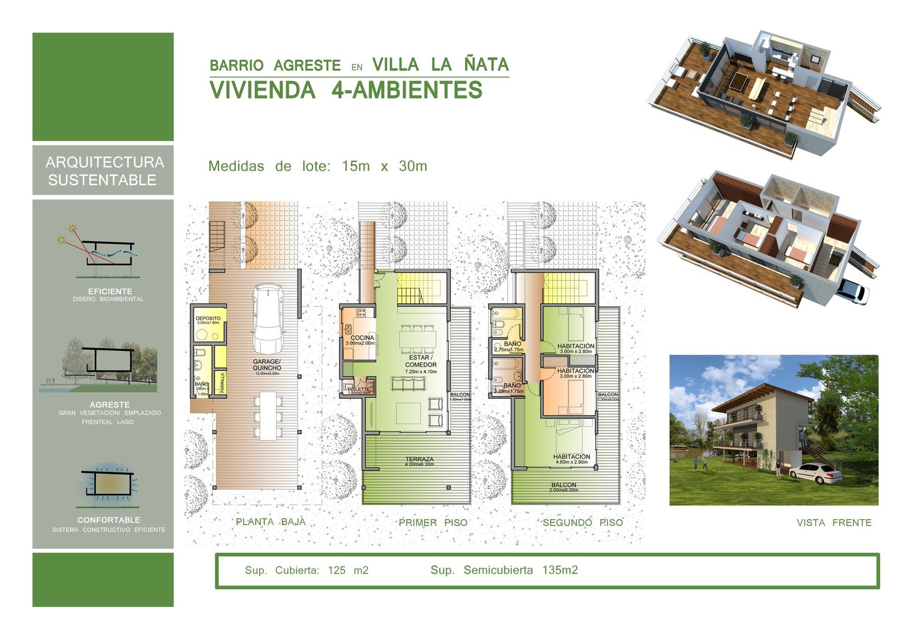 Prototipo Casa para Humedales, vivienda prototipo en Delta del Tigre, Buenos Aires — foto 4 de 6. Proyecto del Arq. Germán Vázquez