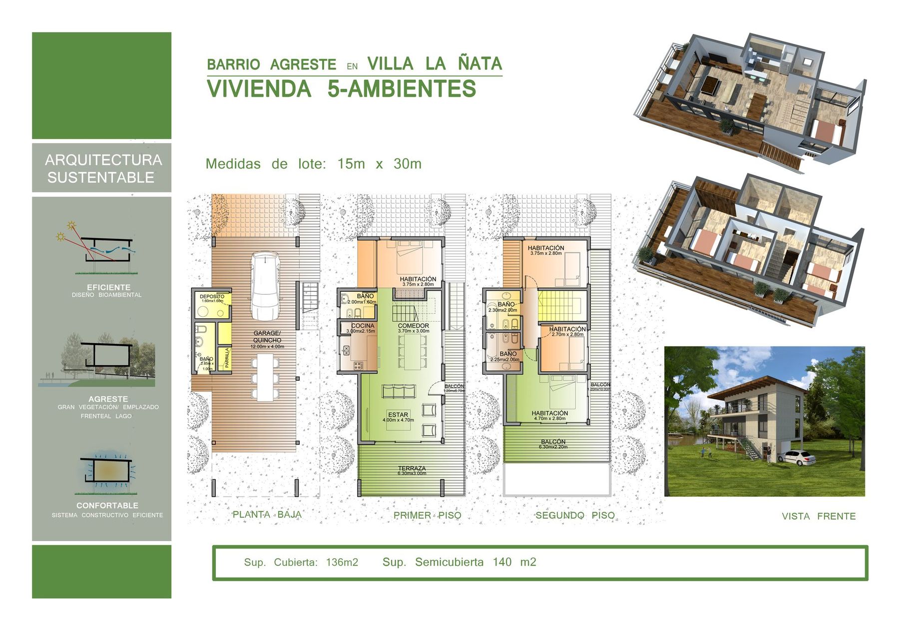 Prototipo Casa para Humedales, vivienda prototipo en Delta del Tigre, Buenos Aires — foto 5 de 6. Proyecto del Arq. Germán Vázquez