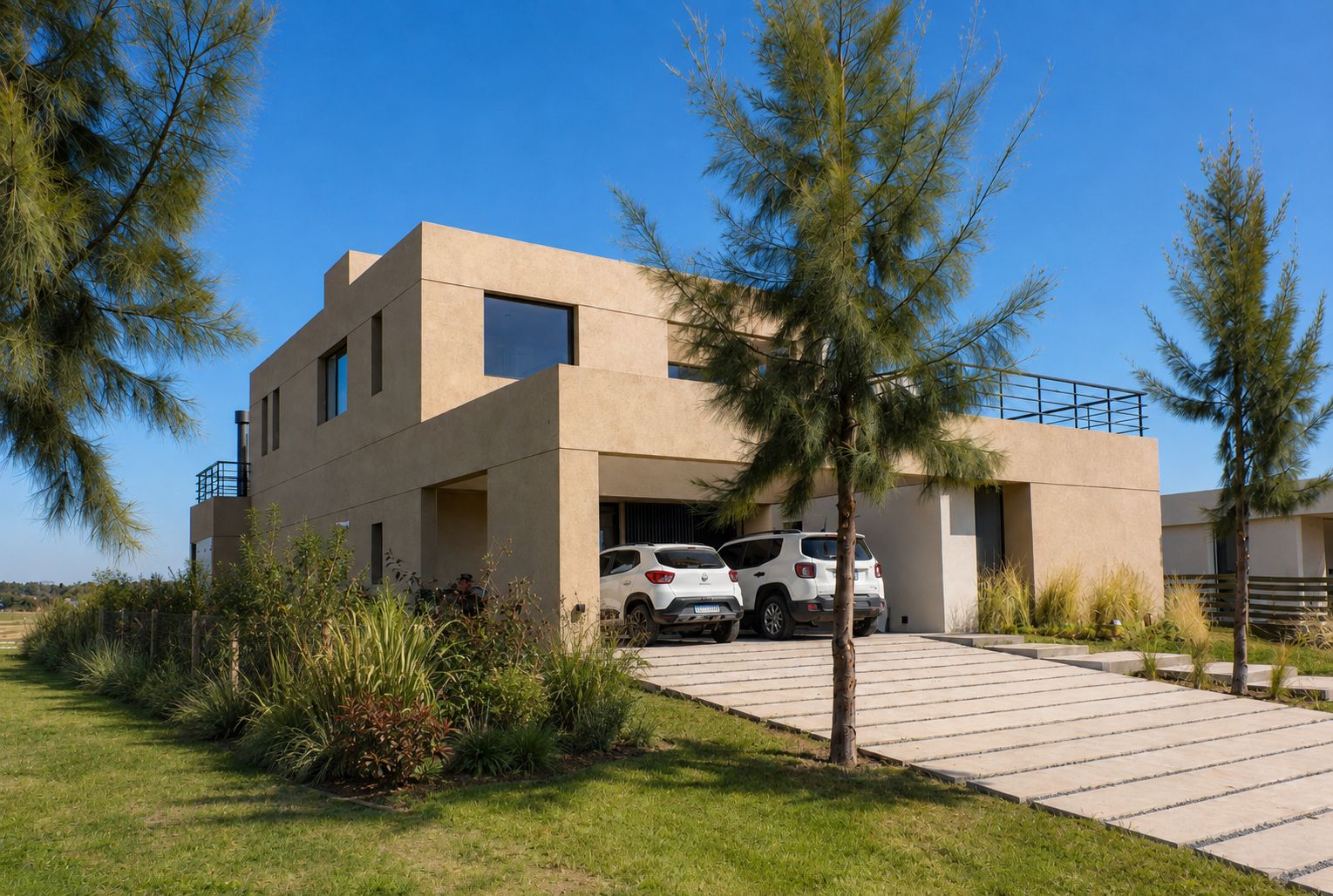 Casa Naudir, vivienda unifamiliar sustentable en Barrio Naudir, Escobar — foto 4 de 9. Proyecto del Arq. Germán Vázquez