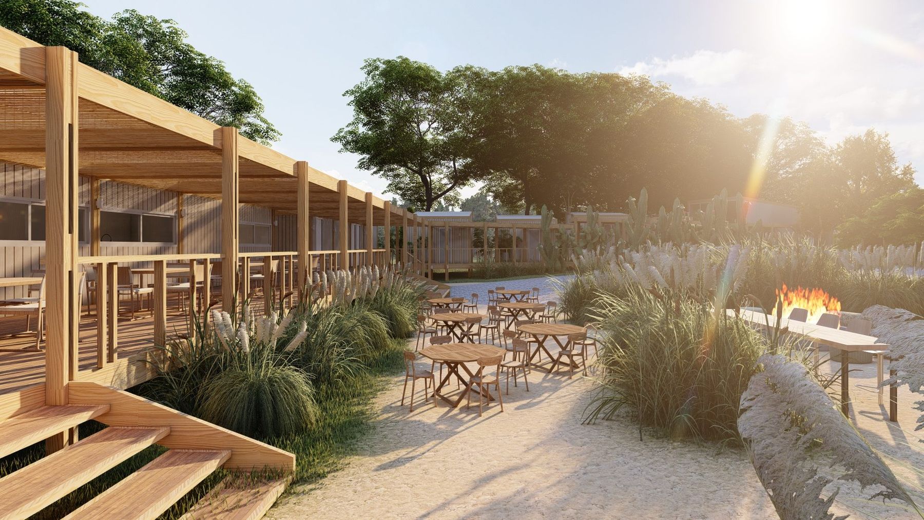 Eco-Hostel Senderos del Monte, Gualeguaychú. Obra del Arq. Germán Vázquez