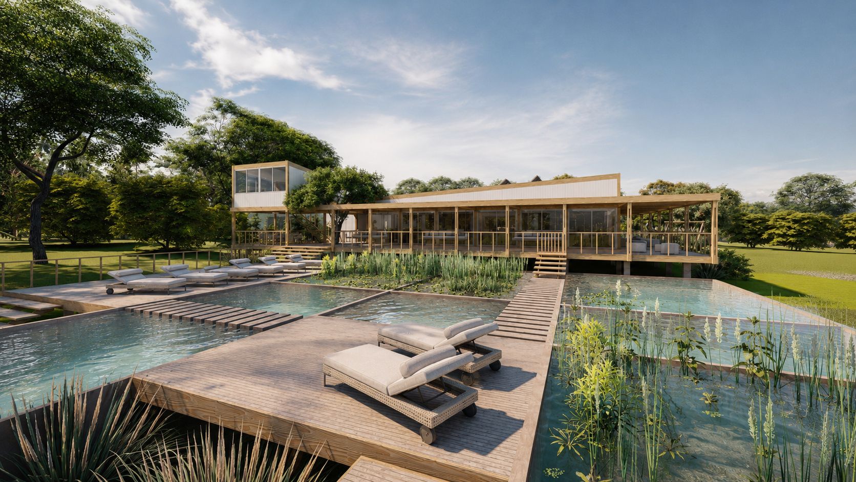 Eco-Hostel Senderos del Monte, hotelería en Gualeguaychú — foto 2 de 8. Proyecto del Arq. Germán Vázquez