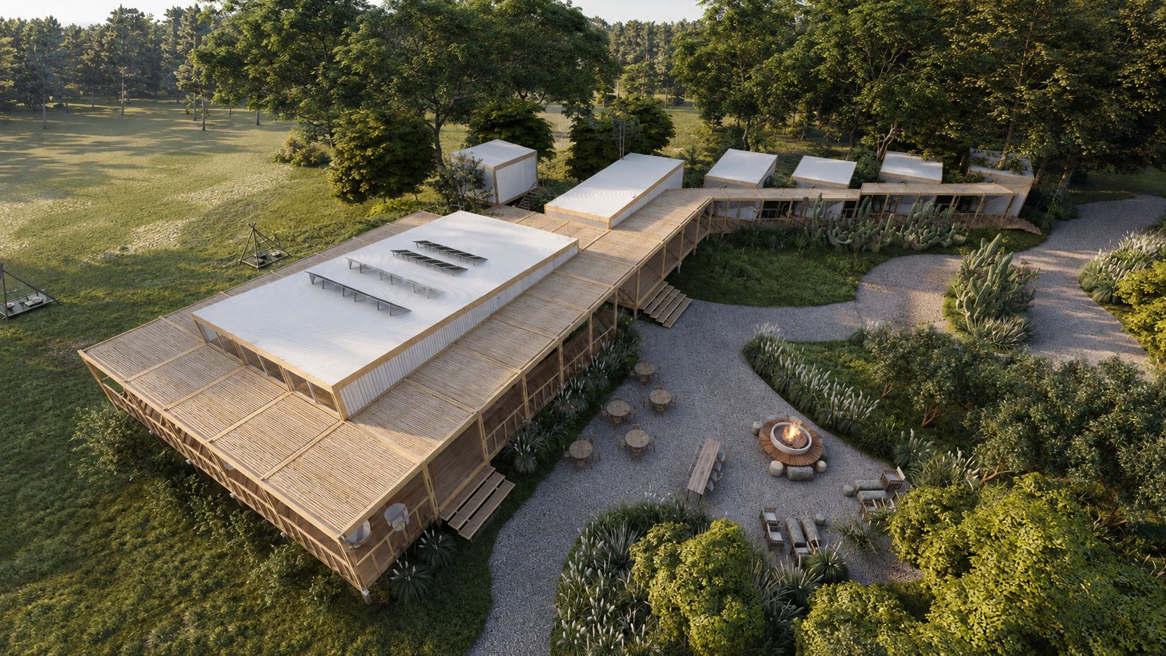 Eco-Hostel Senderos del Monte, hotelería en Gualeguaychú — foto 4 de 8. Proyecto del Arq. Germán Vázquez