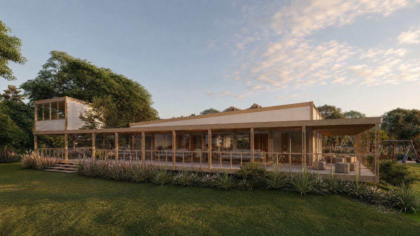 Eco-Hostel Senderos del Monte, hotelería en Gualeguaychú — foto 6 de 8. Proyecto del Arq. Germán Vázquez