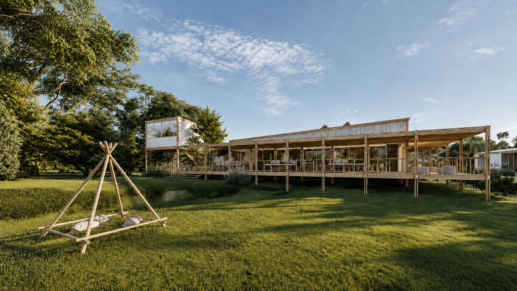 Eco-Hostel Senderos del Monte, hotelería en Gualeguaychú — foto 8 de 8. Proyecto del Arq. Germán Vázquez