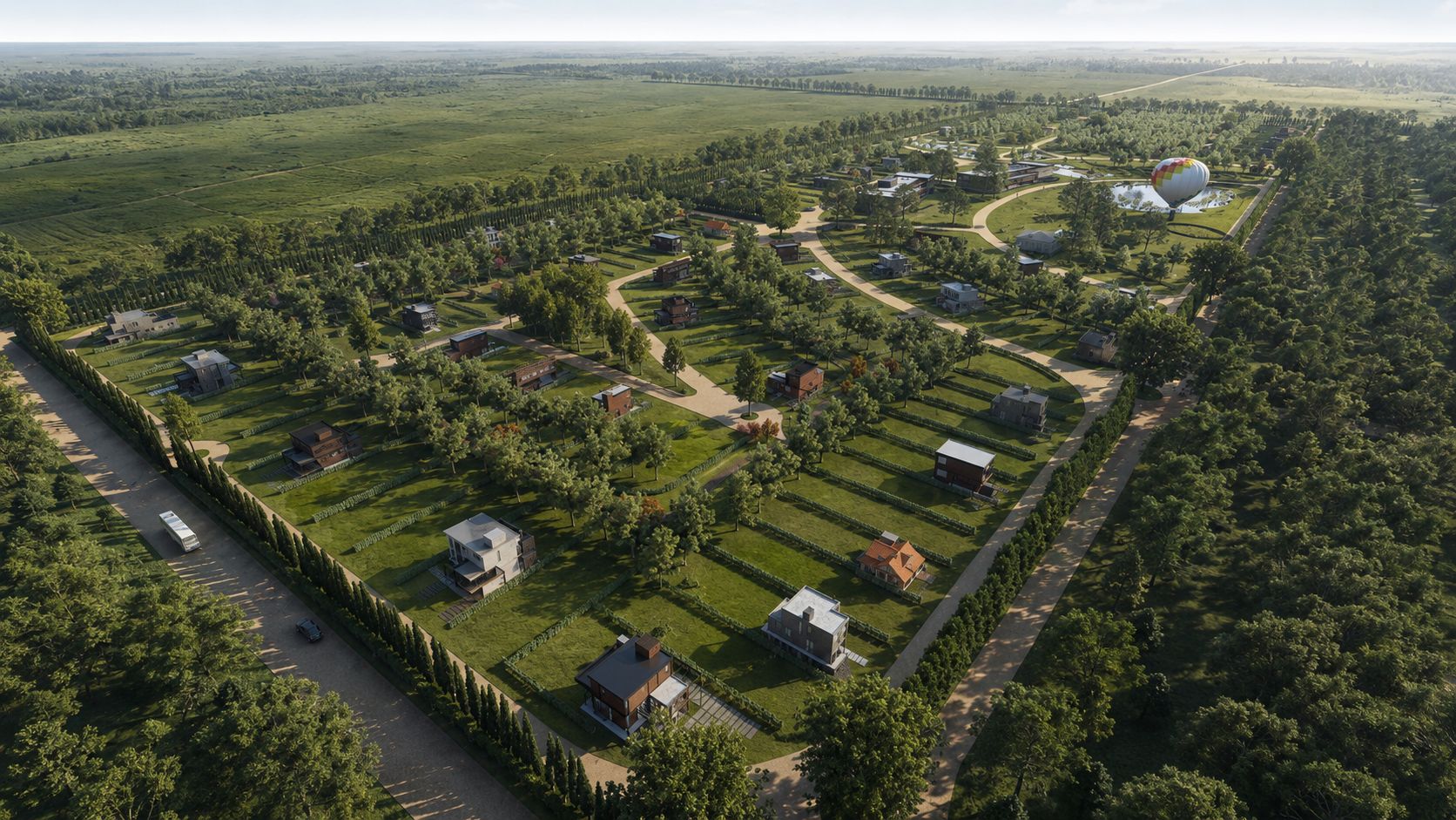Estancia Paraíso, urbanización sustentable, Concordia. Obra del Arq. Germán Vázquez