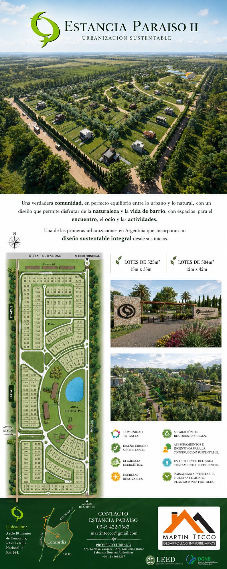 Estancia Paraíso, urbanización sustentable en Concordia, Entre Ríos — foto 3 de 24. Proyecto del Arq. Germán Vázquez