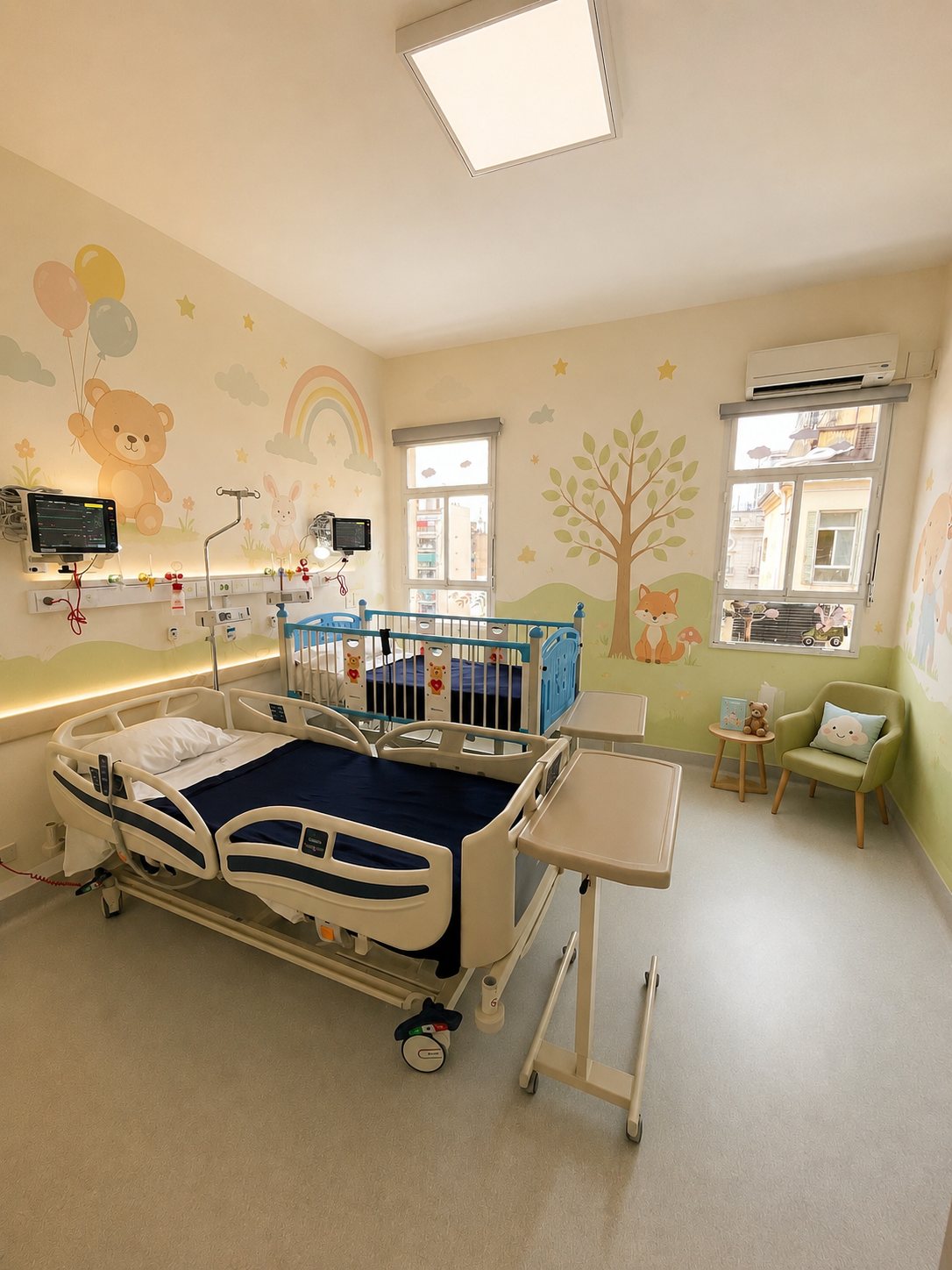 Pediatría, Centro Gallego. Obra del Arq. Germán Vázquez