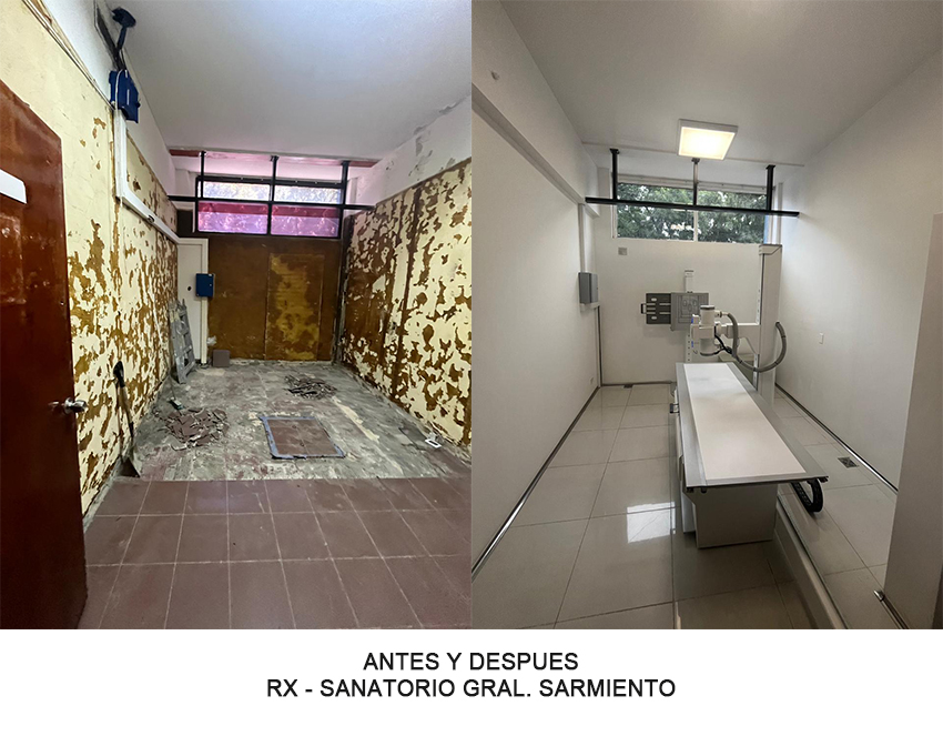 Rayos X · Sanatorio Sarmiento, diagnóstico por imágenes en San Miguel, Buenos Aires — foto 2 de 2. Proyecto del Arq. Germán Vázquez