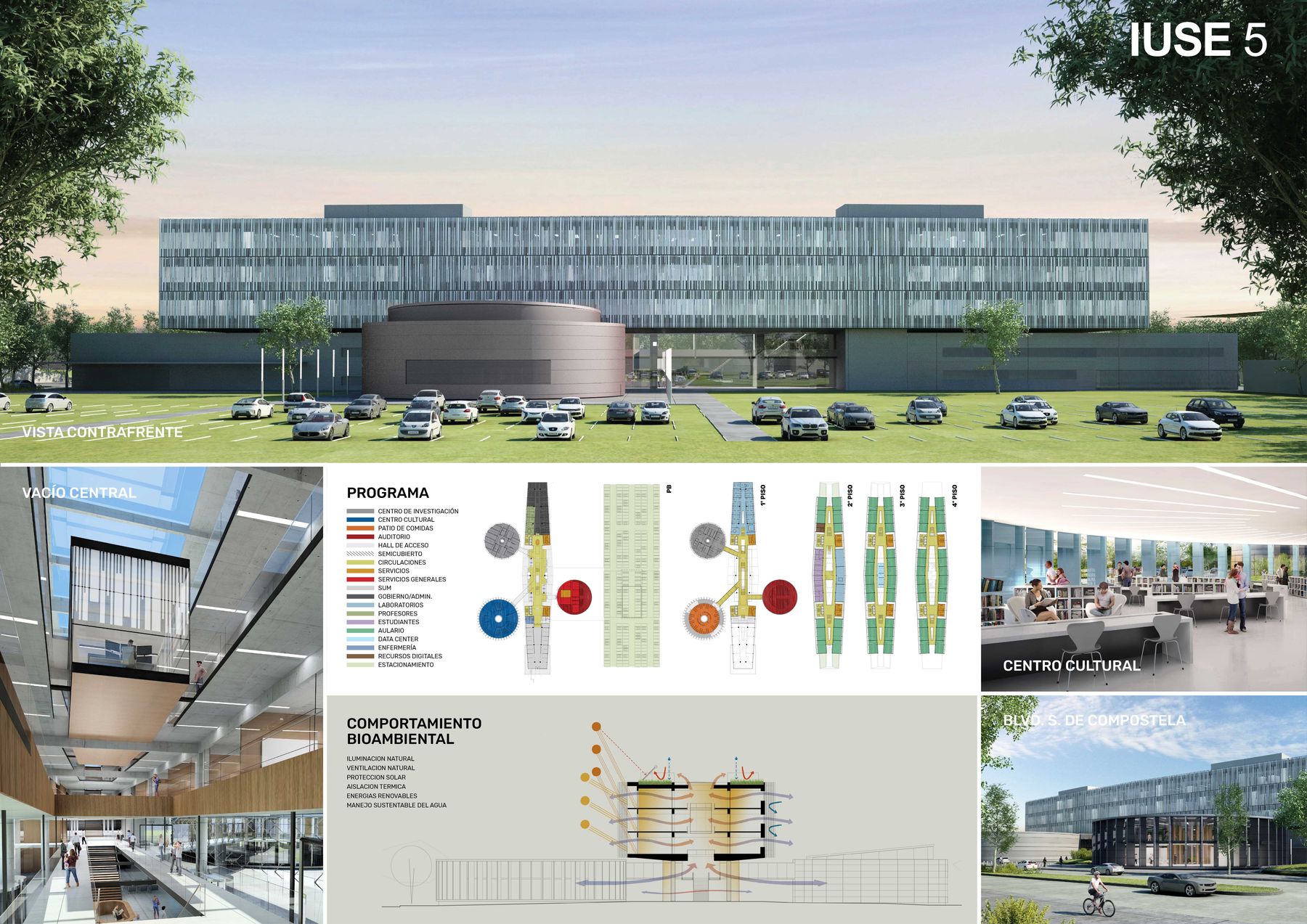 Instituto Universitario de Seguridad, concurso en Buenos Aires — foto 3 de 9. Proyecto del Arq. Germán Vázquez