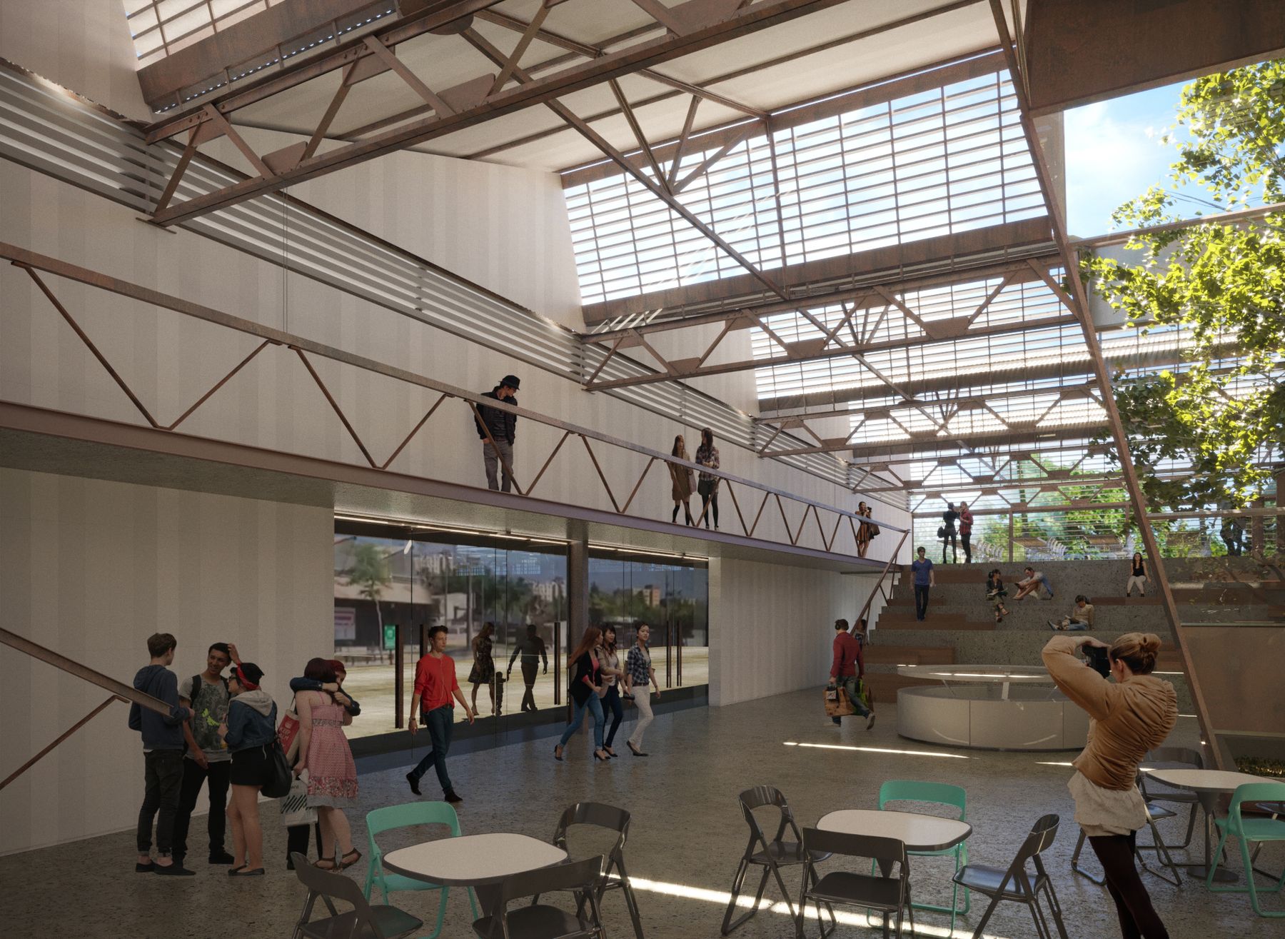 Nave Creativa de Mendoza, concurso Nacional en Patrimonio industrial — foto 3 de 8. Proyecto del Arq. Germán Vázquez