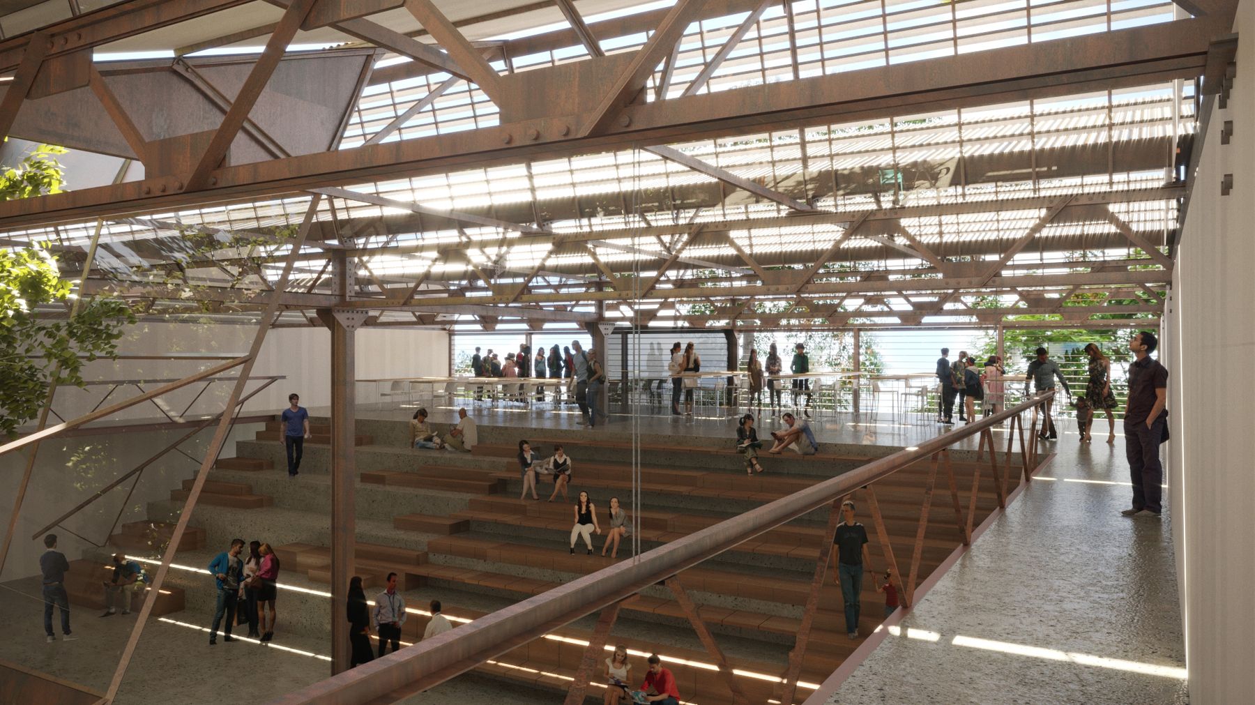 Nave Creativa de Mendoza, concurso Nacional en Patrimonio industrial — foto 4 de 8. Proyecto del Arq. Germán Vázquez