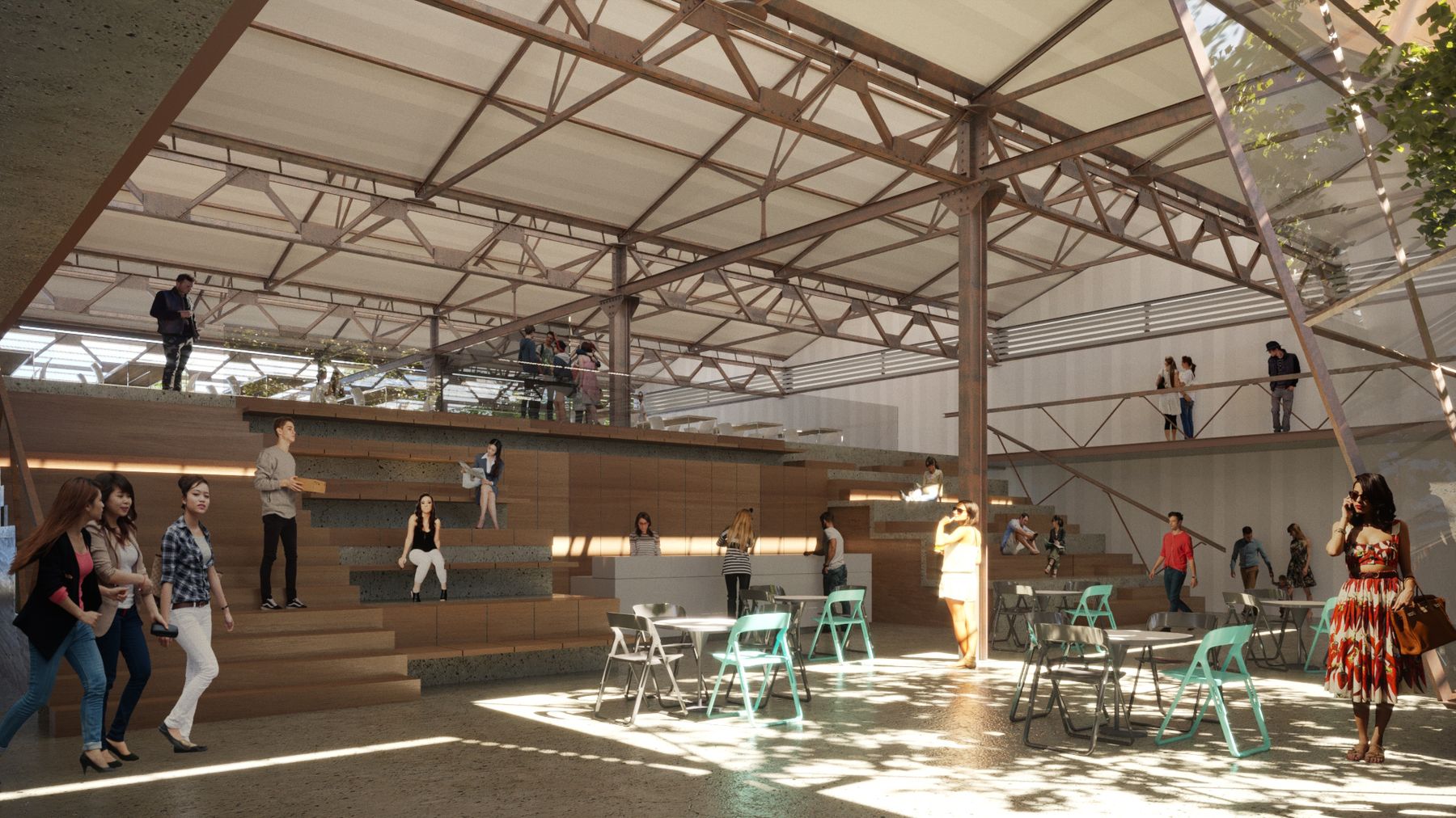 Nave Creativa de Mendoza, concurso Nacional en Patrimonio industrial — foto 5 de 8. Proyecto del Arq. Germán Vázquez