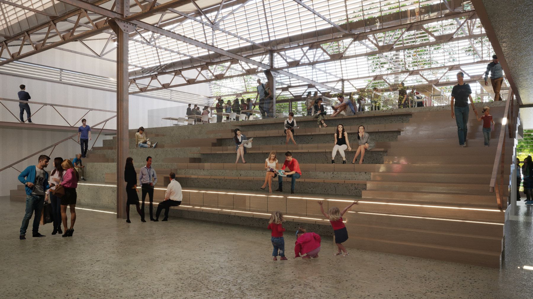 Nave Creativa de Mendoza, concurso Nacional en Patrimonio industrial — foto 6 de 8. Proyecto del Arq. Germán Vázquez