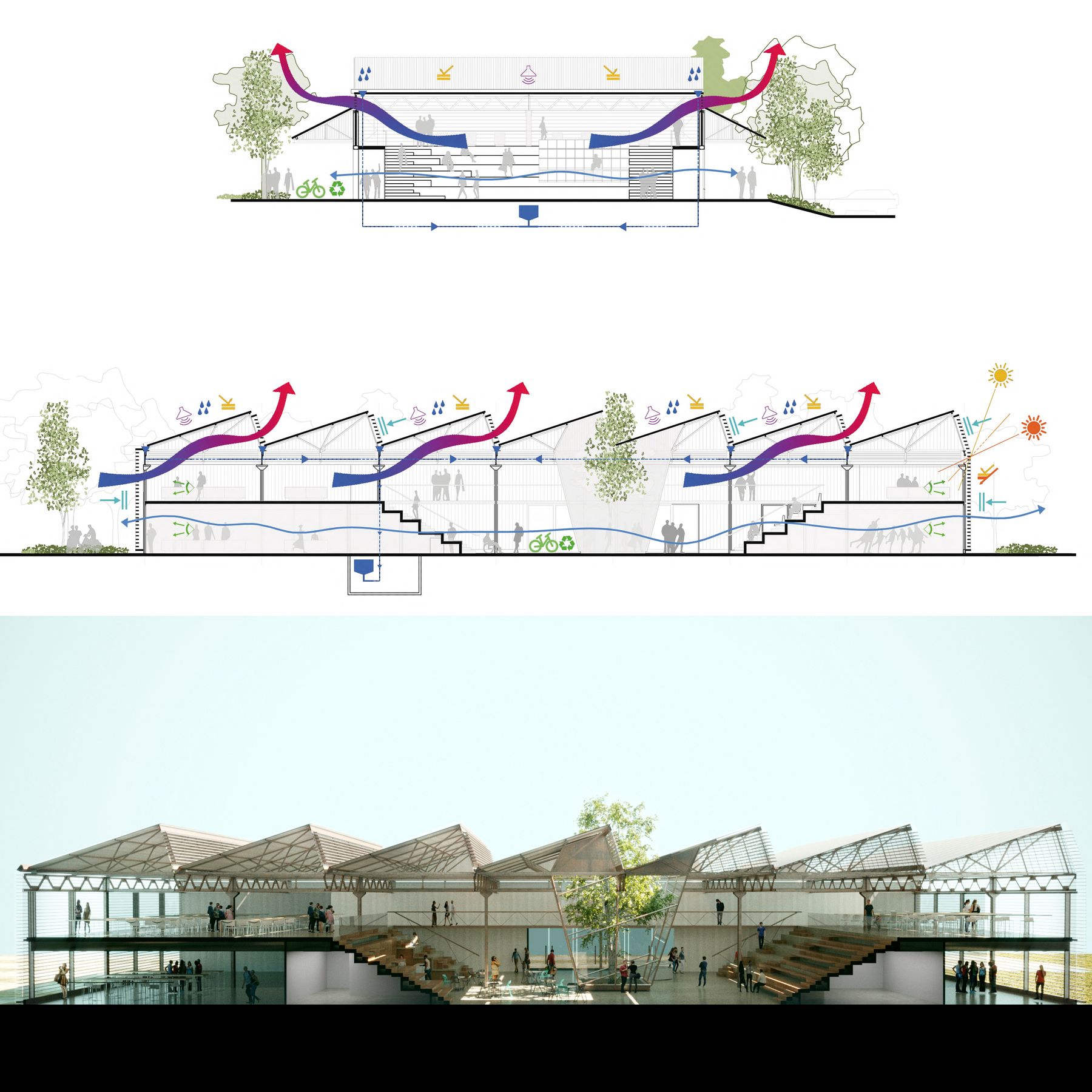 Nave Creativa de Mendoza, concurso Nacional en Patrimonio industrial — foto 8 de 8. Proyecto del Arq. Germán Vázquez