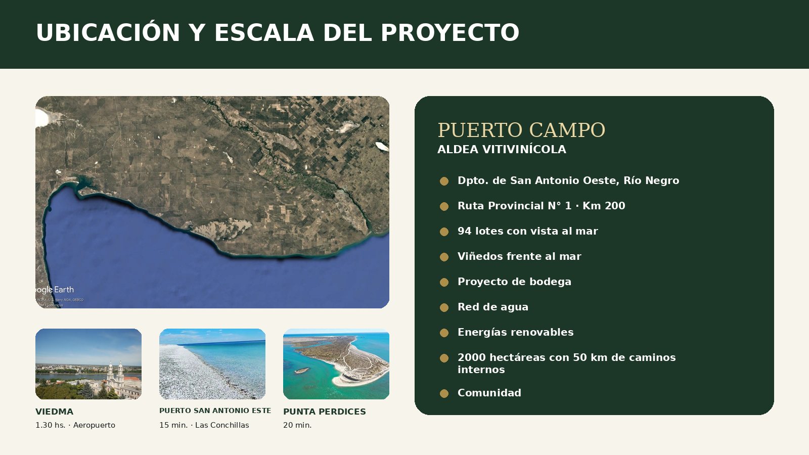 Aldea Vitivinícola de Mar Puerto Campo, desarrollo vitivinícola costero en San Antonio Este, Río Negro — foto 5 de 13. Proyecto del Arq. Germán Vázquez