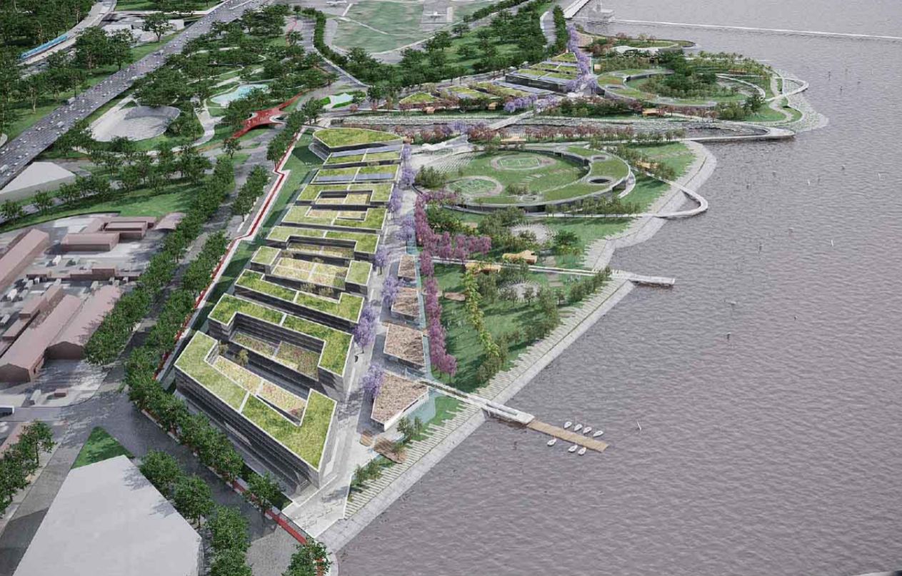 Parque Urbano Costa Salguero, concurso urbano en CABA — foto 10 de 11. Proyecto del Arq. Germán Vázquez