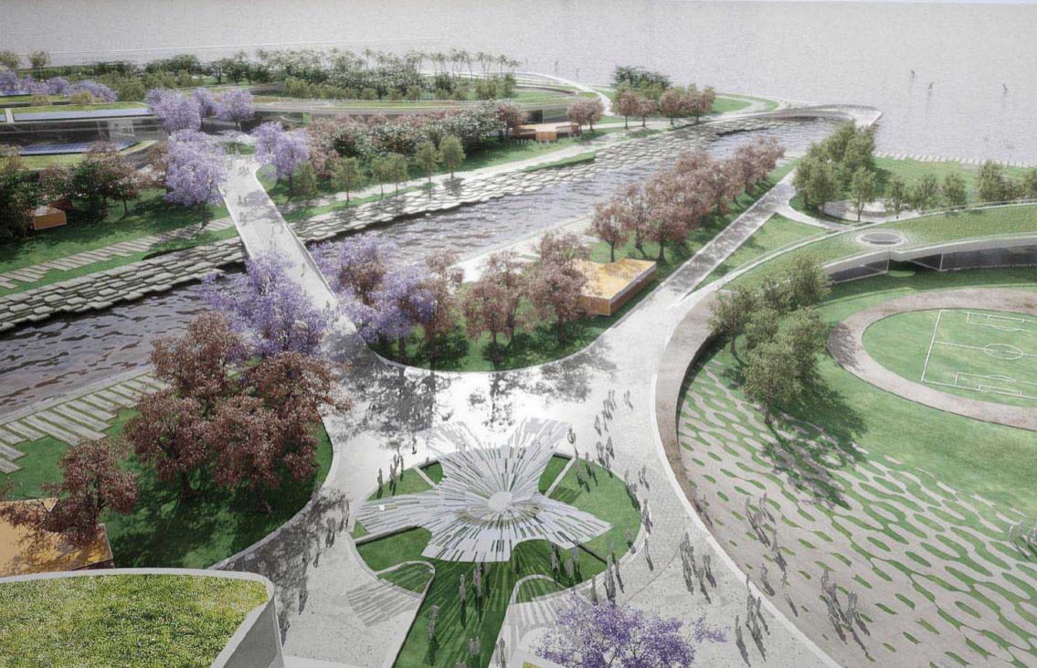 Parque Urbano Costa Salguero, concurso urbano en CABA — foto 11 de 11. Proyecto del Arq. Germán Vázquez